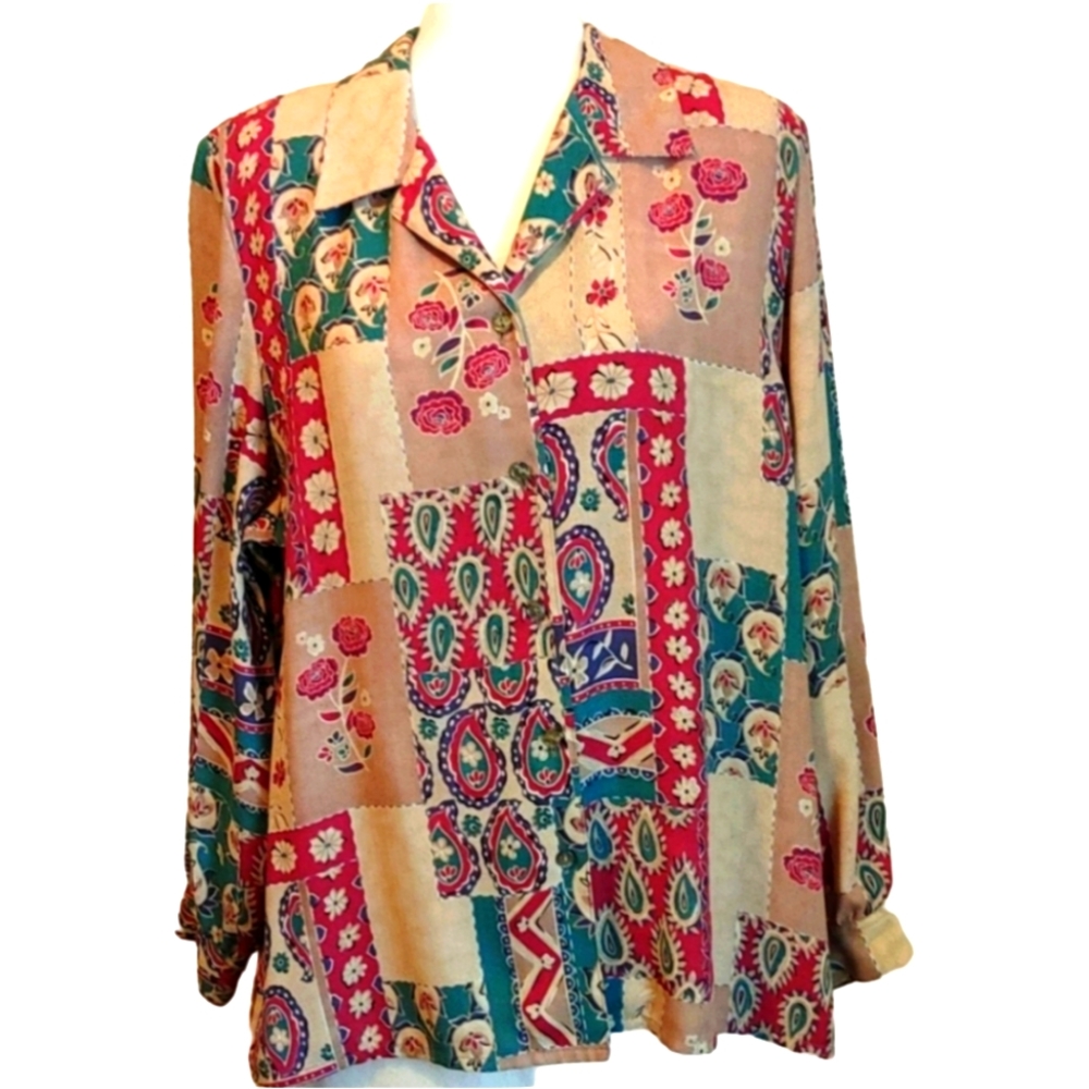 Allison Daley size 18 long sleeve blouse